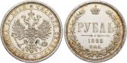 Монета 1 рубль 1881 года, , Серебро