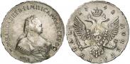 Монета 1 рубль 1745 года, , Серебро
