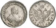 Монета Polupoltinnik 1756 года, , Silver