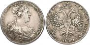 Монета 1 рубль 1726 года, Петербургский тип, портрет вправо, Серебро