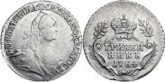 Монета Гривенник 1766 года, , Серебро