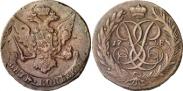 Монета 5 копеек 1759 года, , Медь