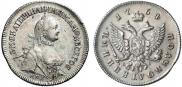 Монета Polupoltinnik 1766 года, , Silver