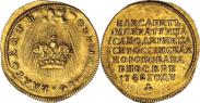Монета Жетон 1742 года, В память Коронации Императрицы Елизаветы, Золото