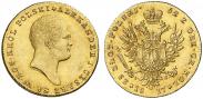 Монета 25 злотых 1819 года, , Золото