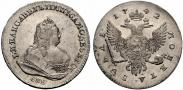 Монета 1 рубль 1746 года, , Серебро