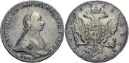 Монета 1 rouble 1762 года, , Silver