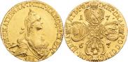 Монета 5 рублей 1774 года, , Золото