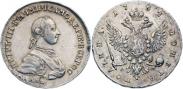Монета Poltina 1762 года, , Silver