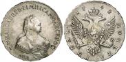 Монета 1 rouble 1743 года, , Silver