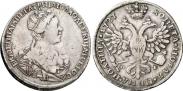Монета Полтина 1726 года, Петербургский тип, портрет вправо, Серебро