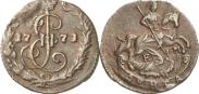Монета Денга 1773 года, , Медь