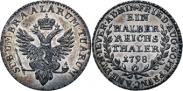 Монета Ein halber reichsthaler 1798 года, Dutchy of Jever, Silver