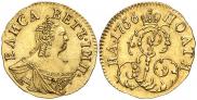Монета Poltina 1756 года, , Gold