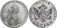 Монета 15 kopecks 1765 года, , Silver
