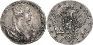Монета 1 rouble 1766 года, Pattern, Silver