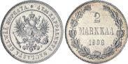 Монета 2 марки 1906 года, , Серебро