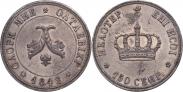 Монета Poltina 1842 года, Pattern, Copper