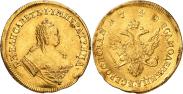 Монета 2 червонца 1751 года, Орел на реверсе, Золото