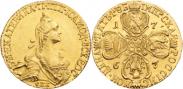 Монета 5 roubles 1767 года, , Gold