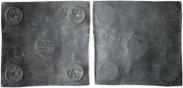 Монета 1 рубль 1725 года, Медная плата, Медь