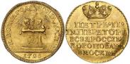 Монета Token Coin 1728 года, Coronation of the Emperor Peter II, Gold