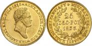 Монета 25 злотых 1829 года, , Золото