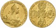 Монета 10 рублей 1770 года, , Золото