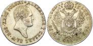 Монета 1 злотый 1822 года, , Серебро