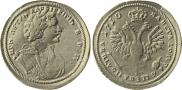 Монета Poltina 1710 года, Pattern, Silver