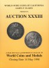 World-Wide Coins of California James F. Elmen, каталог лотов, результаты торгов