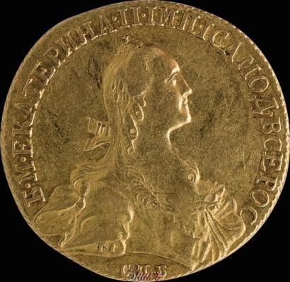 Picture 10 roubles 1766 year СПБ 