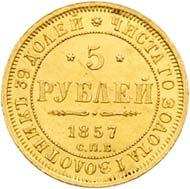 Picture 5 roubles 1857 year СПБ-АГ 