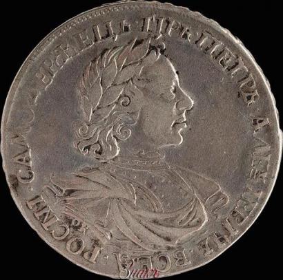 Фото 1 рубль 1719 года OK-IL-L "Портрет в латах"
