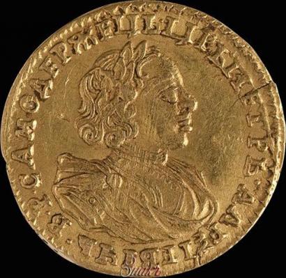 Фото 2 рубля 1721 года  