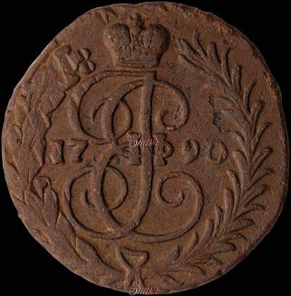 Picture 1 kopeck 1790 year  
