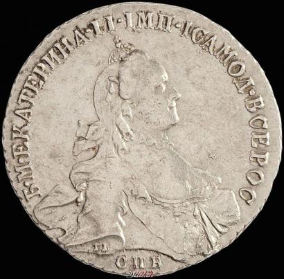 Picture 1 rouble 1762 year СПБ-НК 
