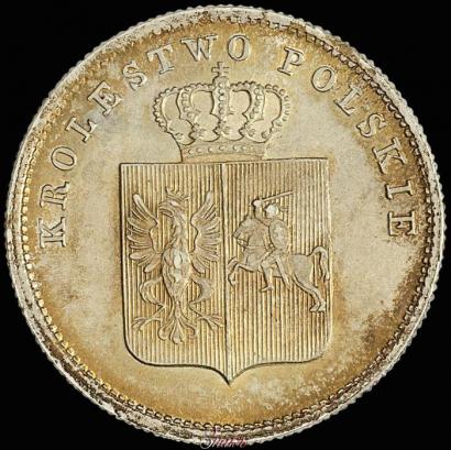 Picture 2 złote 1831 year KG "Polish uprising"