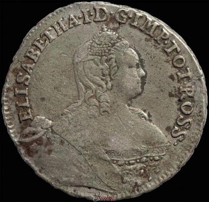 Picture 24 kopecks 1757 year  "For Livonia"