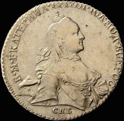 Picture 1 rouble 1764 year СПБ-СА 