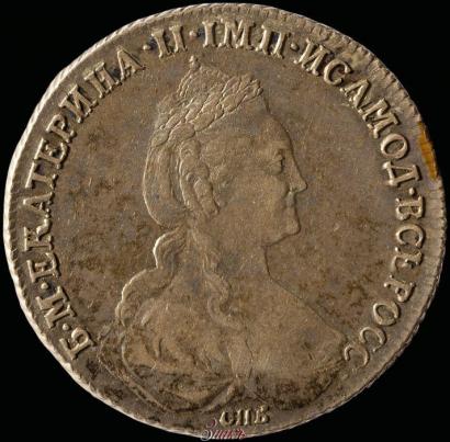 Picture 1 rouble 1780 year СПБ-ИЗ 