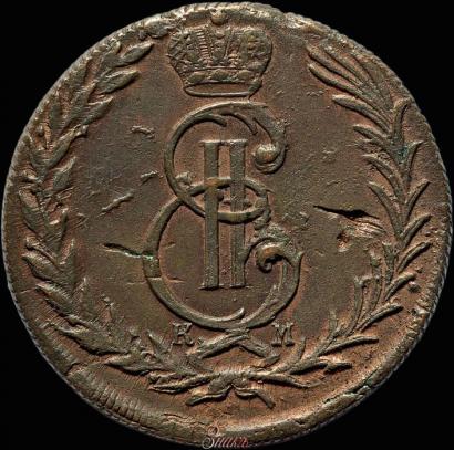 Фото 5 копеек 1769 года КМ 