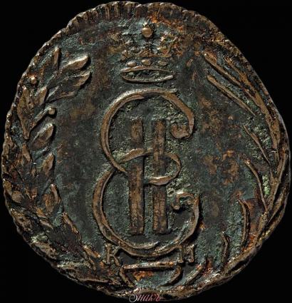 Фото Полушка 1770 года КМ 
