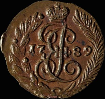 Фото Полушка 1789 года ЕМ 