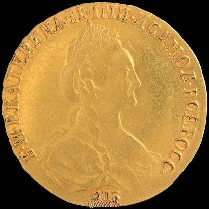 Фото 10 рублей 1781 года СПБ 
