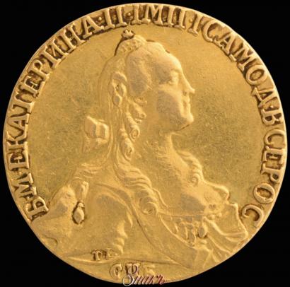 Picture 10 roubles 1767 year СПБ 