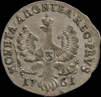 Picture 3 grosze 1761 year  