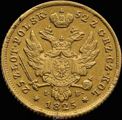 Picture 25 złotych 1825 year IB 