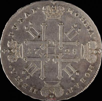 Фото 1 рубль 1728 года  "Тип 1728"