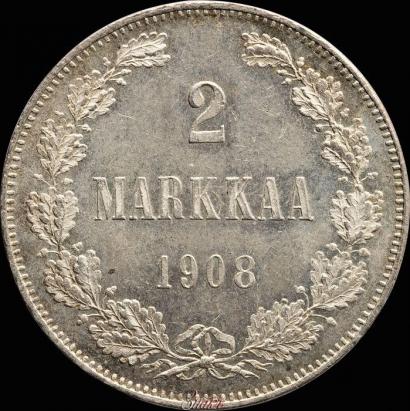 Picture 2 markkaa 1908 year L 